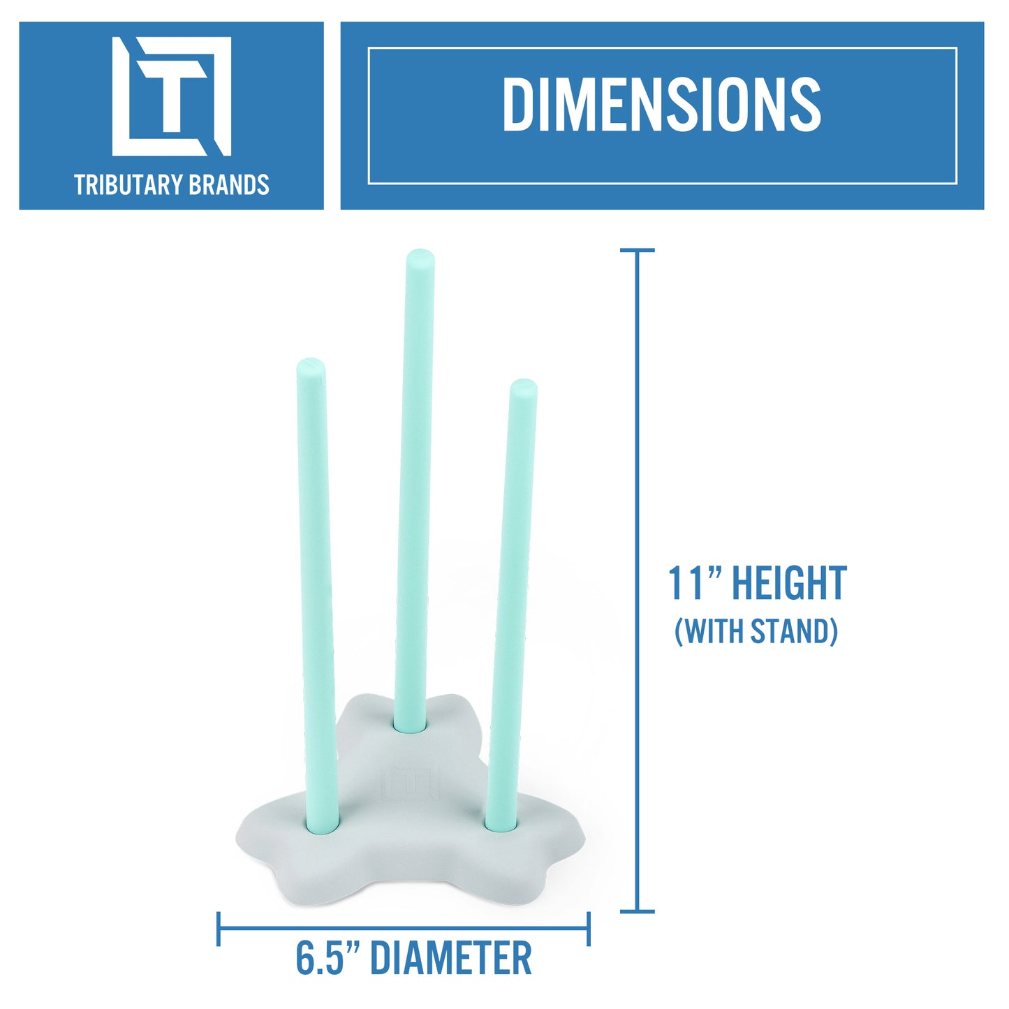 Universal Silicone Drying Rack - Teal