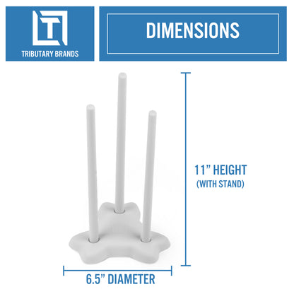 Universal Silicone Drying Rack - Grey